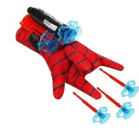 Set costum Spiderman cu muschi si manusa cu ventuze si figurina, DEPOX®, marime - 4
