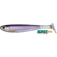 Shad Livetarget Slowroll Shiner Paddle Tail, culoare Silver-Purple, 8.5cm, 4buc - 2