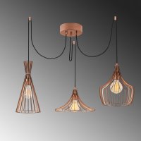 Candelabru Opviq din metal, finisaj cupru, diametru 114 cm, inaltime 130 cm - 7
