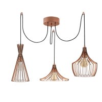 Candelabru Opviq din metal, finisaj cupru, diametru 114 cm, inaltime 130 cm - 1