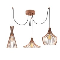Candelabru Opviq din metal, finisaj cupru, diametru 114 cm, inaltime 130 cm - 5