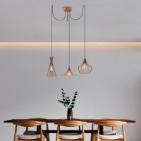 Candelabru Opviq din metal, finisaj cupru, diametru 114 cm, inaltime 130 cm - 6