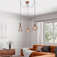 Candelabru Opviq din metal, finisaj cupru, diametru 114 cm, inaltime 130 cm - 4