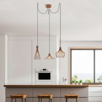 Candelabru Opviq din metal, finisaj cupru, diametru 114 cm, inaltime 130 cm - 2