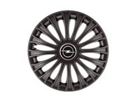 Set 4 capace roti aftermarket pentru Opel, model Dino negru, R15 - 1