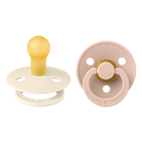 Set 2 suzete Bibs Colour Latex tetina rotunda 0 luni + IvoryBlush - 4