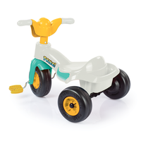Tricicleta pentru copii Dolu Pastel din plastic cu roti late si cosulet pentru accesorii - 2
