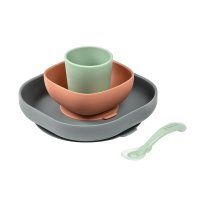 Set de masa silicon Beaba 4 piese Mineral - 5