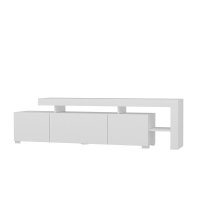 Comoda tv, Hanah Home, pal melaminat, alb, 192x53x37 cm, led - 5