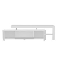 Comoda tv, Hanah Home, pal melaminat, alb, 192x53x37 cm, led - 3