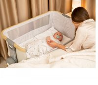 Set lenjerie KikkaBoo Mini Cot Seally Me, 5 piese, pentru patut 80x50 cm - 1