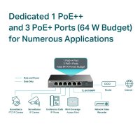 Switch Desktop TP-LINK cu 6 Porturi Gigabit si 3 Porturi PoE+ - 14