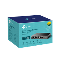 Switch Desktop TP-LINK cu 6 Porturi Gigabit si 3 Porturi PoE+ - 8