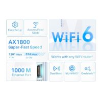 Extensor de Raza TP-Link RE600X, Gigabit, Dual-Band Wi-Fi 6 - 10
