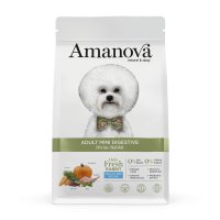 AMANOVA Mini Digestive pentru Câini Adulți, XS-S, Iepure, Hrană Uscată Monoproteică Fără Cereale, 2kg - 1
