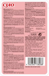 INABA Ciao Broth , Somon, plic hrană umedă fără cereale pisici, (în supă), 40g - 2