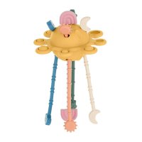 Jucarie senzoriala, Petite&Mars, Crazy planet, Din silicon, 20 cm, 10 luni+, Multicolor - 1