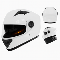 Casca Moto/Scuter FIXATO Ultra cu Viziera Dubla si Ventilatie Eficienta, Eșarfă Detasabila, Alb - 4