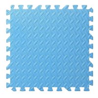 Covoras puzzle xl, 60x60 cm, grosime 2 cm, spuma eva, 2 piese culoare albastru deschis - 6