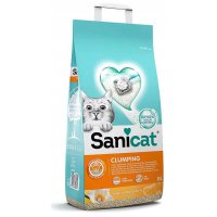 SANICAT Clumping, Vanilie, așternut igienic pisici, granule, bentonită, aglomerant, neutralizare mirosuri, 8l - 2