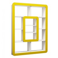 Biblioteca Orkide - Alb, Yellow - 3