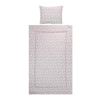 Set lenjerie pat 3 piese bumbac ranforce Cosy Abstract Leaves Grey Beige - 2