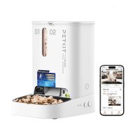 YumShare Dual-hopper 2: Dozator Automat de Hrana cu Camera pentru Pisici si Caini Mici - 1