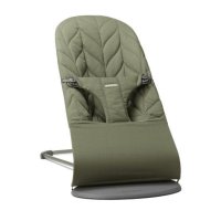 Balansoar BabyBjorn Bliss Verde Inchis cu Design Petala, Material Matlasat - 1