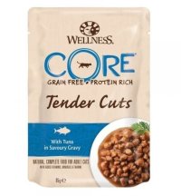 Wellness Core Cat Tender Cuts cu ton in sos, hrana umeda pentru pisici, 85 g - 1