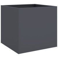 Jardiniera Antracit din Otel Laminat la Rece - 42x40x39 cm - 1