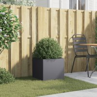 Jardiniera Antracit din Otel Laminat la Rece - 42x40x39 cm - 3