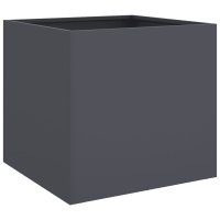 Jardiniera Antracit din Otel Laminat la Rece - 42x40x39 cm - 6