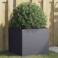 Jardiniera Antracit din Otel Laminat la Rece - 42x40x39 cm - 2