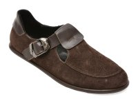 Mocasini GRYXX maro, 157H451, din piele intoarsa - 1