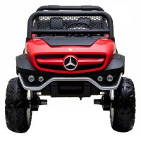 Masinuta electrica Mercedes UNIMOG 4x4 pentru 2 copii, 140W, Rosu - 1