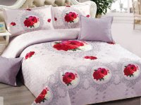 Cuvertura Matlasata 5 Piese Gilly 230x250 cm (Catifea) - 1