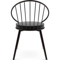 Scaun metal, Dining Homs, negru 76 x 62 cm,30450 - 1