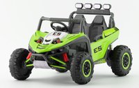 UTV electric pentru copii, Kinderauto Arrow Dune-Buggy, 220W, 12V, roti EVA, premium, 2 locuri, verde - 1