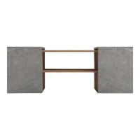Set Masuta de cafea 3 buc Morfi Maro 105x45x37 cm - 4