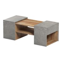 Set Masuta de cafea 3 buc Morfi Maro 105x45x37 cm - 5