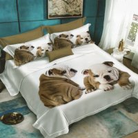 Set lenjerie de pat 3D din finet - 6 piese (fn3d52) - 1