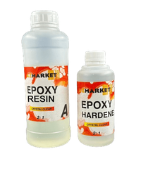 Rasina EPOXY, transparenta 100% , AZMarkeT,  1.5kg , colorabila - 1
