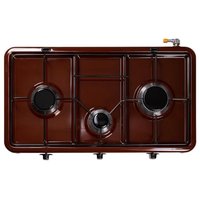 Aragaz COBI SMART® cu 3 arzatoare, 1.9 kW, Maro, 63.5x36 cm, Aprindere Manuala - 2