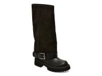 Cizme gri GRYXX 39472 din piele intoarsa, cu inchidere slip-on - 1
