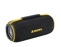 Boxa portabila Andowl Q YX12 bluetooth Bass Puternic design compact Negru cu Galben - 1