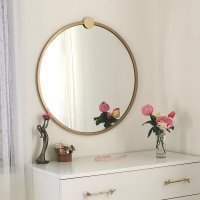 Oglinda GoldMetalÇerçeveYuvarlakAynaA708 Gold - 3