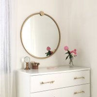 Oglinda GoldMetalÇerçeveYuvarlakAynaA708 Gold - 5