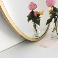 Oglinda GoldMetalÇerçeveYuvarlakAynaA708 Gold - 7