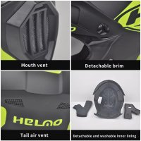 Cască Moto Enduro FIXATO - Confort și Protecție pentru Off-Road - 7