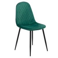 Scaun de bucatarie BUC 237X din catifea verde - 1